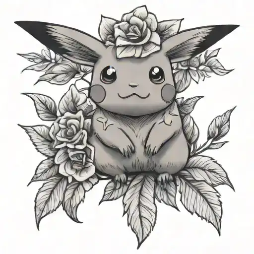 Majestic Pikachu Floral