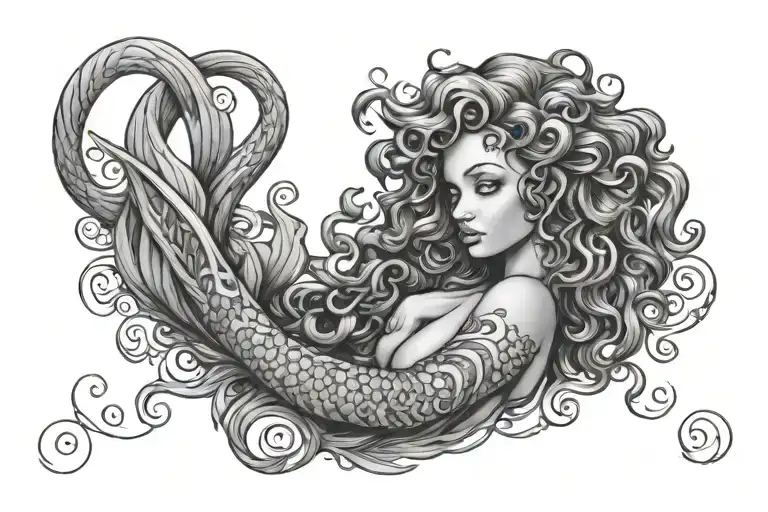 Curly Hair Mermaid