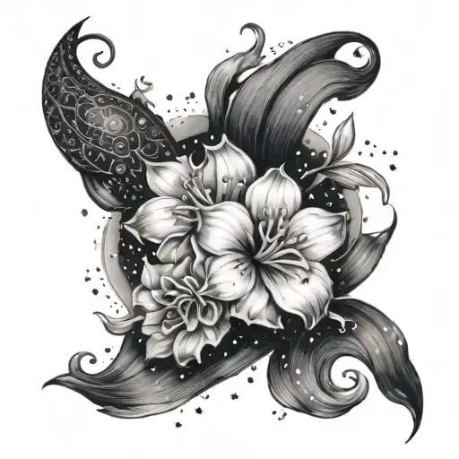 Floral Aquarius Constellation