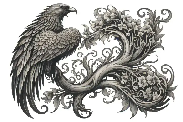 Phoenix With A Tail Root Tree