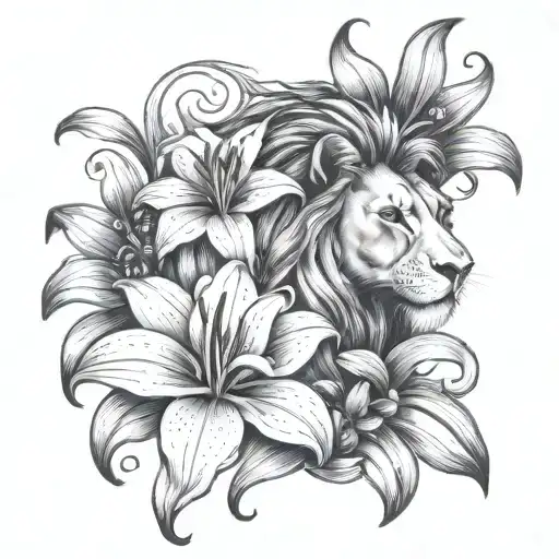 Lion And Lily Crest