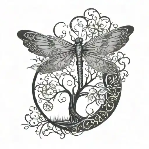 Dragonfly 555 333 Suns Infinity Tree Of Life