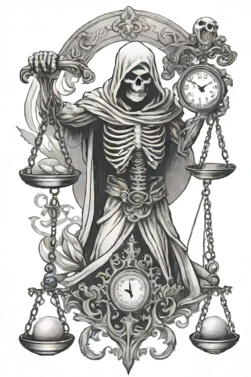 Reaper And Balance Scale