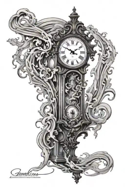 Warped Grandfather Clock Melting