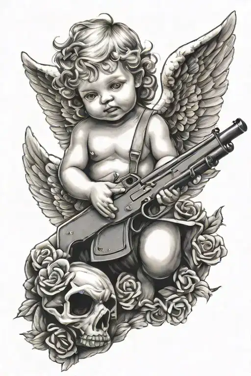 Baby Angel With A Shotgun