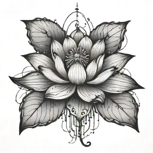 Cyberpunk Lotus Flower