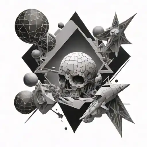 A Geometric Space Landscape Inspired By Warhammer Technology