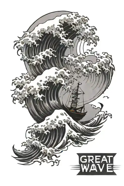 The Great Wave With An Anchor Incorporated