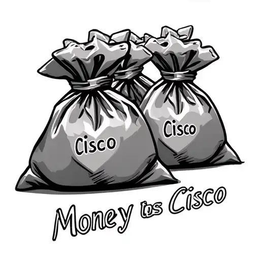 Money Bags Filled With Hearts & Money Says Cisco