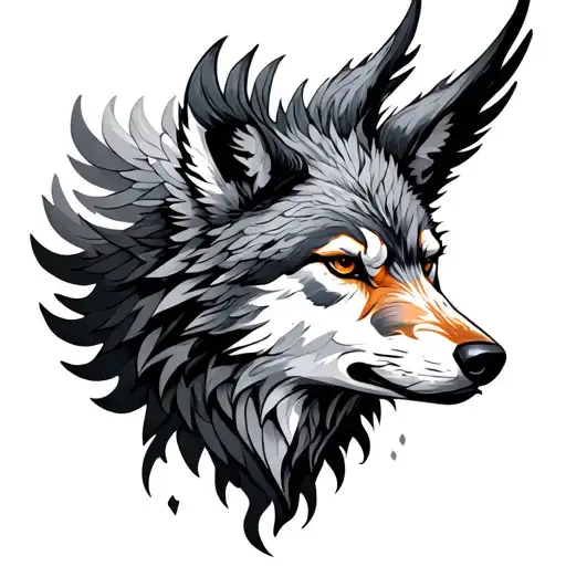 Phoenix And Wolf Mix