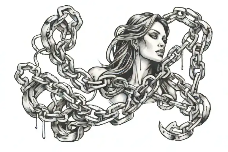 Women Broken Chain