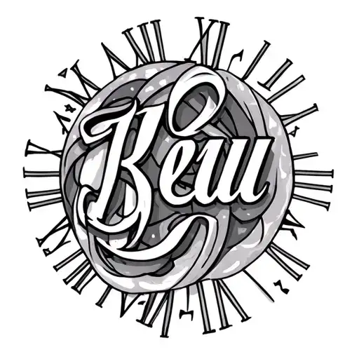 Name Beau With Birthday 1 - 9 - 2024 In Roman Numerals