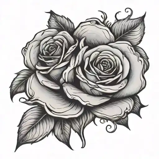 2010 In Roman Numerals With Rose