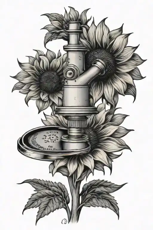 Microscope Sunflower