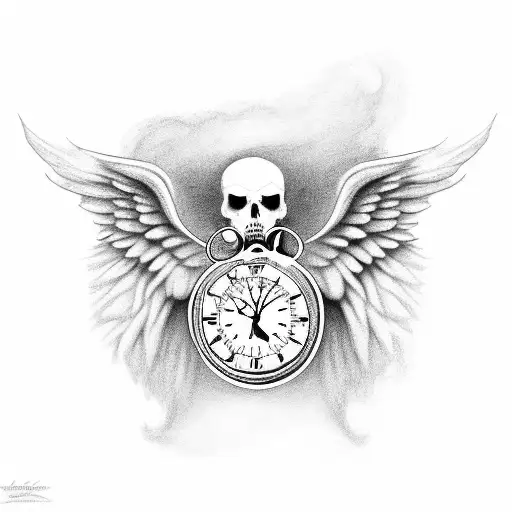 Angel With Clock