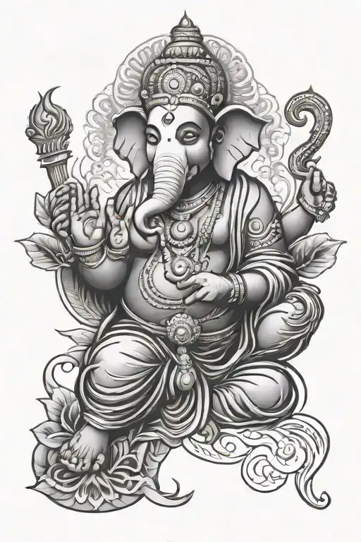 Buda Y Ganesha Line