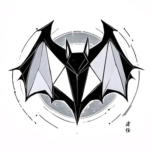 Geometric Bat Minimalist Deisgn