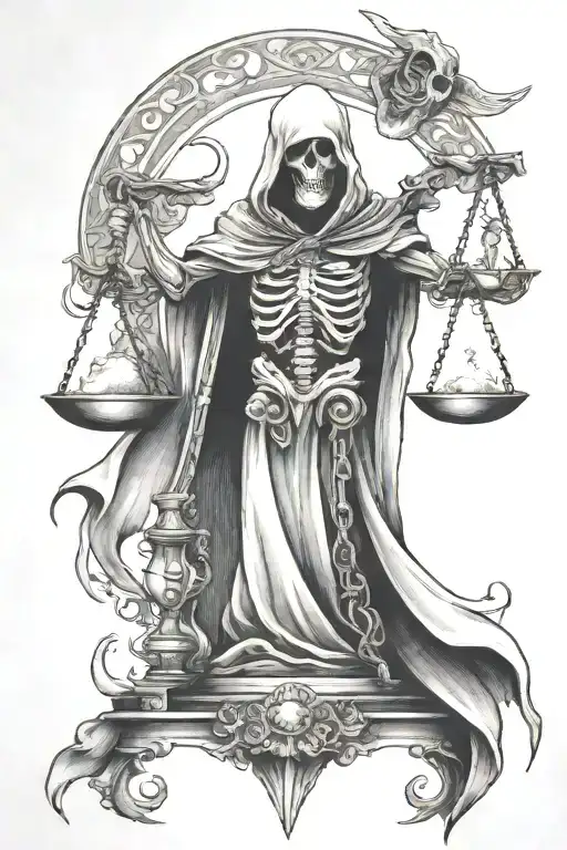 Reaper And Balance Scale