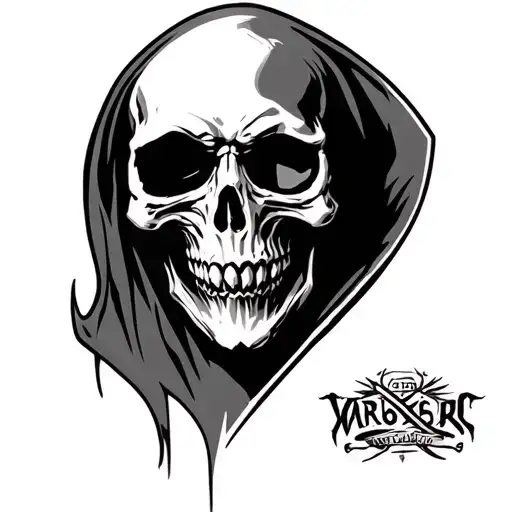 Grim Reaper Skull Face