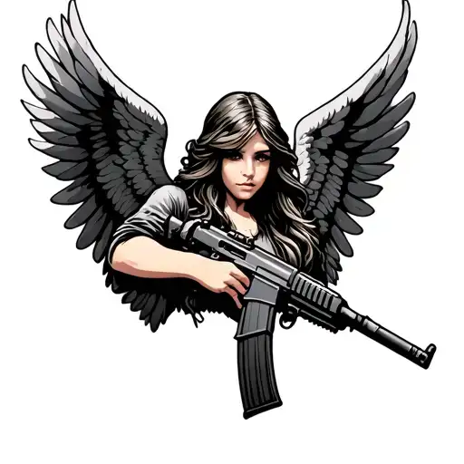 777 Angel Holding Ak47