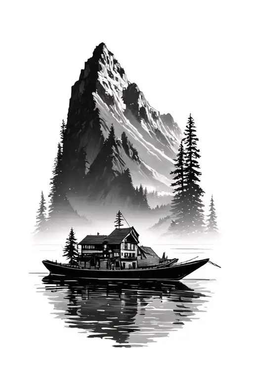 Mountings And Lake And Travel