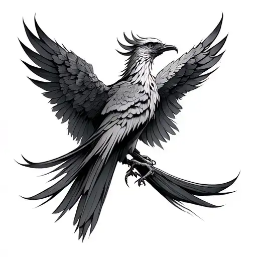 Phoenix Bird Perched