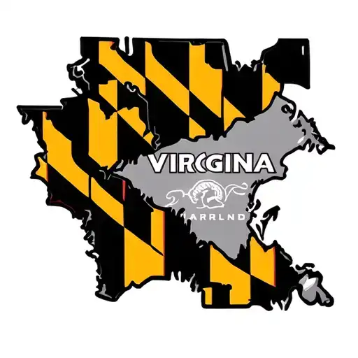 Travel Sleeve With Maryland And Virginia Logos