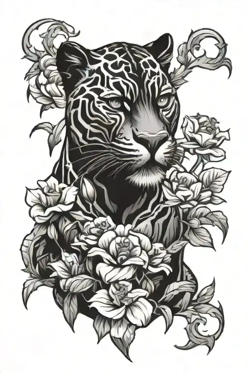 Aggressive Black Panther Flowers