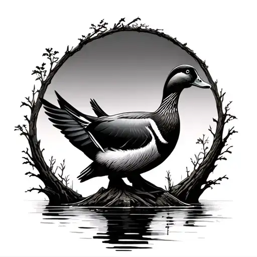 Duck Hunting Water Tree