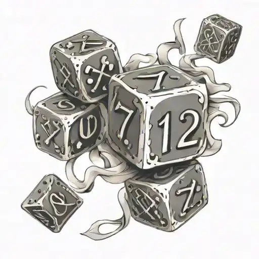 Dice With Roman Numerals 7 12 Subtly Integrated