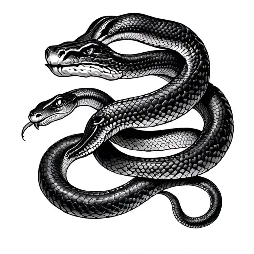 Snake Tattoo In Hand