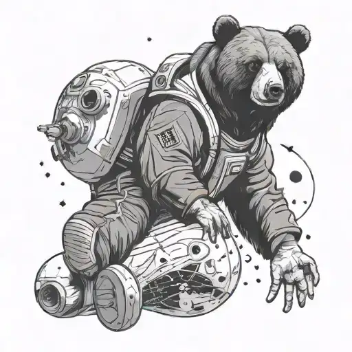 I Dont Sell Dope I Just Look Dope Bear In Space