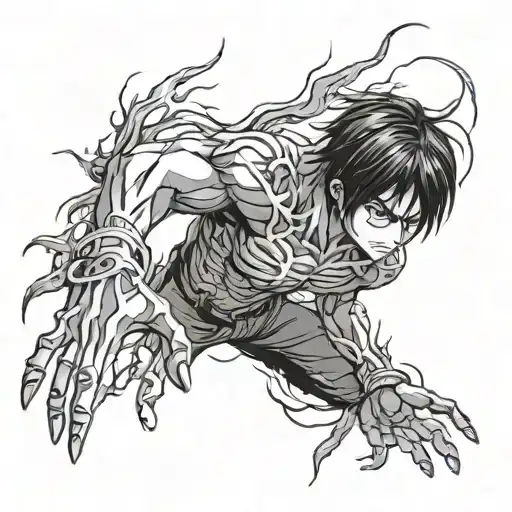 Eren Yeager Final Form Hands Style Color
