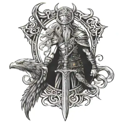 Norse Mythology Tattoo Outer Forearm