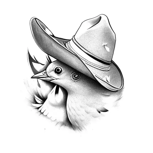 Cowboy Hat Surrounded By Doves