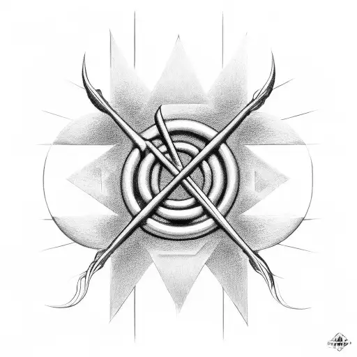 Musical Notes Forming The Shape Of The Pearl Jam 'Alive' Symbol