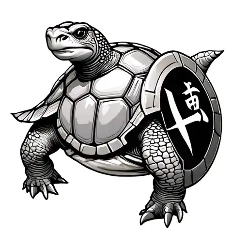Turtle With The Sentence Sing Ken Ken In The Shield