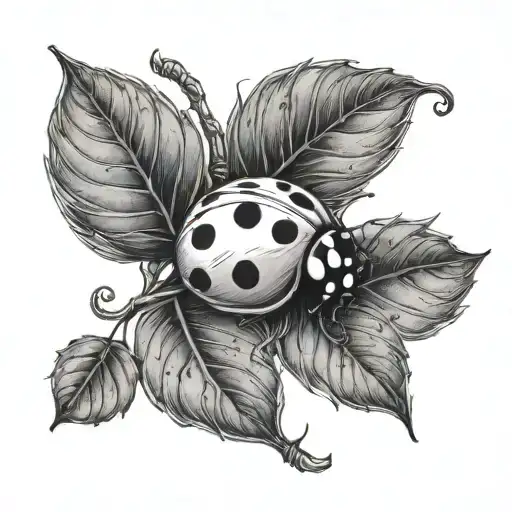 A Ladybug On A Vine Wrapping