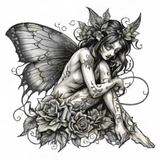 Dark Faery Nude Woman
