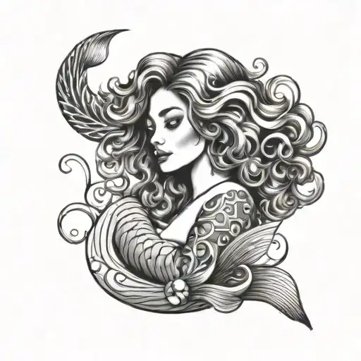 Curly Hair Mermaid