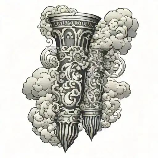 Pillar Of Fire And Pillar Of Cloud Forearm Sleeve