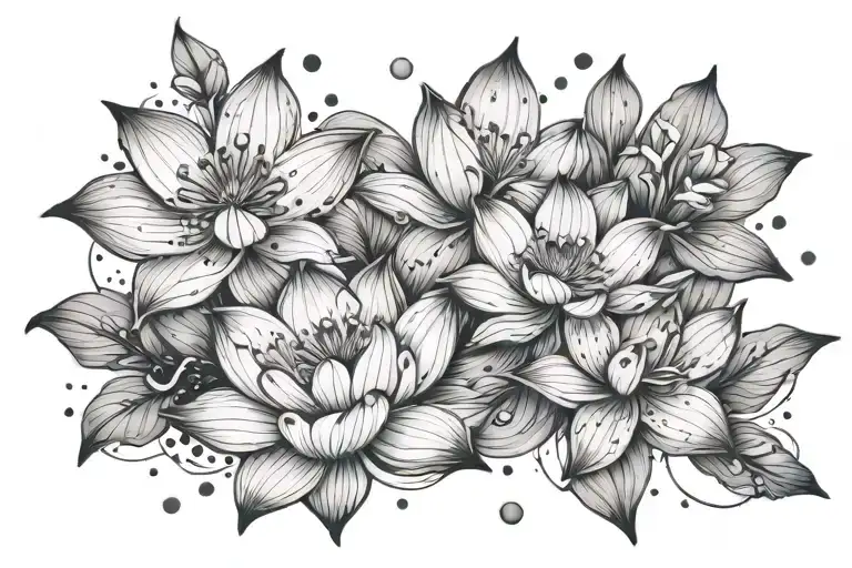 Lotus And Orchid Aquarius Constellation