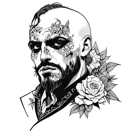 Goth Male Tattoo Design