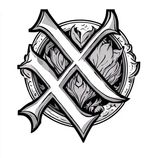 Ichytus With Xp Symbol Inside