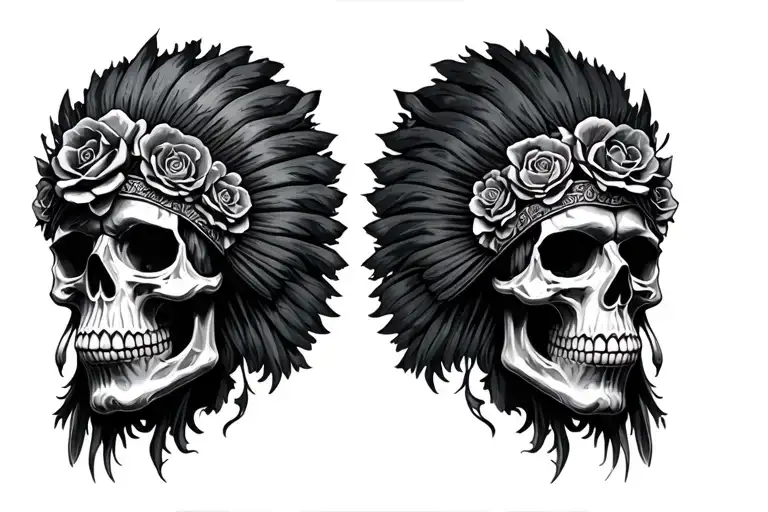 Skull And Head Dress