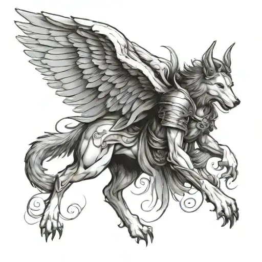 Saint Michael With A Wolf