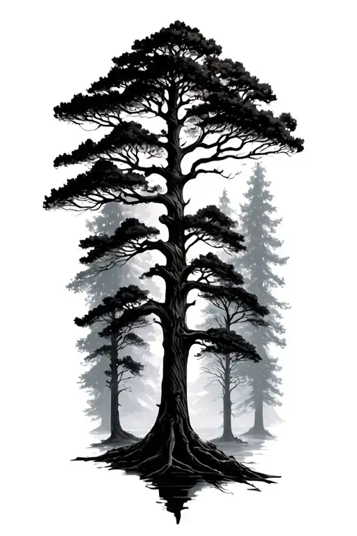 Nature Elements Like Trees Looking