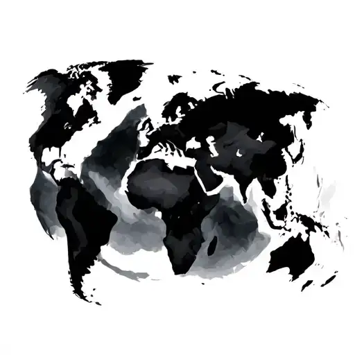 Simple Globe With Only Asia