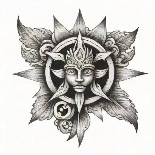 Filipino Sun With Flur De Lis