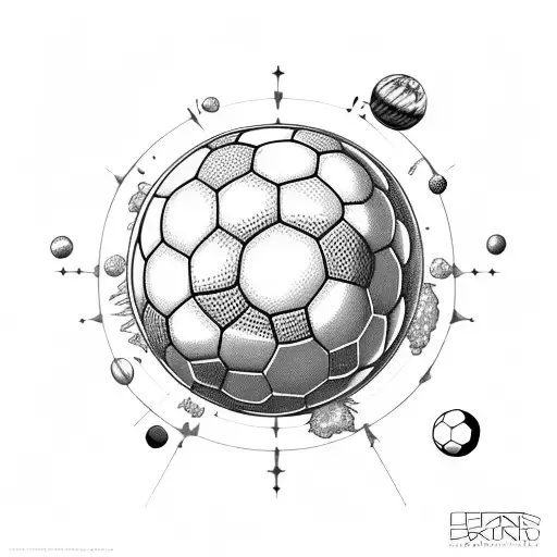 Soccerball As Planet In Solar System